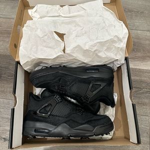 Jordan 4 Black cat golf shoes pony hair SZ 9